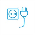 socket and plug icon vector illustration Royalty Free Stock Photo